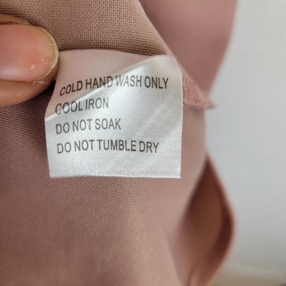 Hello Molly Womens One Shoulder SlitMidi Dress Size Small Pink Evening Party - Picture 5 of 10